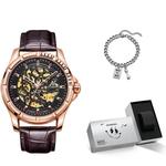 Мужские часы Starking с автоматическим механическим механизмом, синий циферблат, модель AM0351HS22 - фото 9