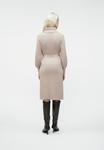 Платье VILA VIAMANDA TURTLE NECK DRESS, Feather Gray/Sand - фото 3