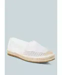 Эспадрильи из сетки Manara London Rag, белый - фото