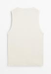 Топ Massimo Dutti SLEEVELESS ROUND BUTTONED NECK, White - фото 6