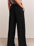 Next Широкие брюки в черном цвете - фото 3
