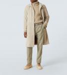 Замшевое пальто Brunello Cucinelli, Canapa+Bordeaux - фото 2