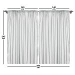 Штора twentyfour Pferd (2 шт), 245 см цвет braun/sand - фото 3