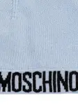 Шапка-бини с логотипом Moschino, синий - фото 3