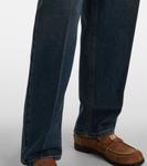 Высокие бойфренды Miu Miu, синий - фото 5