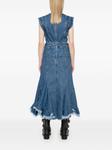 Джинсовое платье миди Marques'Almeida, синий - фото 4