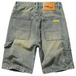 Джинсовые шорты летние унисекс Jeep, синий деним - фото 3