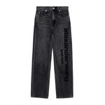 Джинсы Cut Out с логотипом Alexander Wang, темно-серый - фото