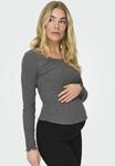 Топ с длинными рукавами OLMXENA ONLY MATERNITY, темно-серый - фото 5