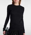 Топ из хлопкового джерси Toteme, черный - фото 5