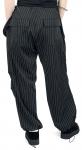 Брюки из ткани Banned Alternative Raven Pinstripe Trousers, черный - фото 6