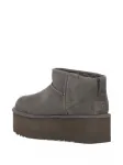 Ботинки замшевые UGG на платформе, серый - фото 4