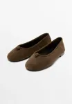 Балетные туфли Massimo Dutti, Dark Brown - фото 2