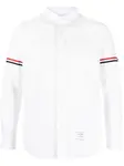 Рубашка из сирсакера THOM BROWNE, белый - фото