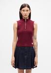 Топ Calvin Klein Jeans Top, Deep Rouge/Bordeaux - фото 3