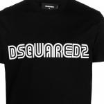 Футболка с принтом логотипа DSQUARED 2, черный - фото 8