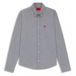 Рубашка HUGO Evito 10206255 04, серый - фото