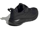 Кроссовки adidas FortaRun Elastic Lace K 'Triple Black', черный - фото 4