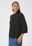 Блуза Kaffe KAVINNI AMBER, Black White Dot/Black - фото