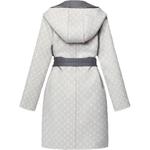 Пальто женское серо-белое LOUIS VUITTON - фото 5