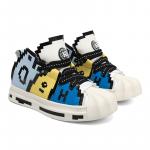 Хайтопы повседневные унисекс HeeDimensional, черно-белый пиксель - фото 4