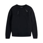 Топ Simone Rocha Alpaca Knit Relaxed Jumper, Black - фото
