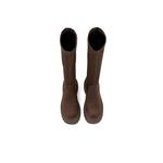 Высокие сапоги до колена 6 см женские COMELY, черные (на флисовой подкладке) - фото 9