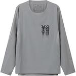 Футболка Y 3 с логотипом и перфорацией Y-3, серый - фото