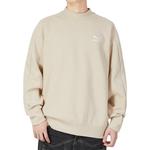 Свитер t7 mock neck crew dk 'beige' Puma, бежевый - фото 3