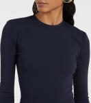 Мини-платье с драпированным вырезом The Attico, Navy Blue - фото 4