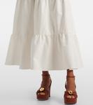 Длинное платье из хлопка Adriana Degreas, белый - фото 6