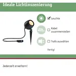 Садовый светодиодный светильник Outdoor Plug & Shine Spot Kikolo, дружелюбный к насекомым, ZigBee 1 шт. Теплый белый, безопасный для насекомых Paulmann, антрацит - фото 6