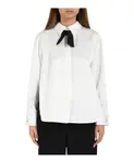 Рубашка с длинными рукавами и бантом Simona Corsellini, белый - фото