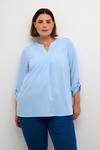Блуза KAFFE CURVE Mie, синий - фото 2