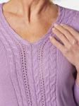 Свитер Goldner, фиолетовый - фото 4