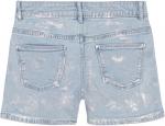 Джинсовые шорты бойфренд-кроя Calvin Klein для девочек, Cirrus Shine/Foil Print - фото 2