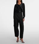 Топ из сатина Gemma Fforme, Black - фото 2