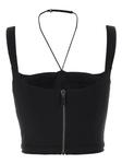 Nensi Dojaka Фигурный топ, черный - фото 2