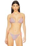 Топ бикини Julie от Beach Riot, petal stripes - фото