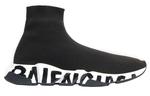 Кроссовки speed 1.0 recycled knit graffiti sneakers 'black' Balenciaga, черный - фото 2