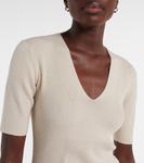 Топ из шерсти в рубчик Joseph, Quail - фото 4