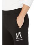 Брюки Armani Exchange Icon Cotton w/ Embroidered Logo, черный - фото 3