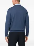 Свитер с круглым вырезом Boggi Milano, синий - фото 4