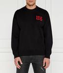 Свитер мужской Hugo с круглым вырезом, черный - фото