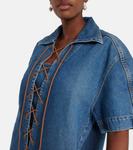 Джинсовое мини-платье Amos Petar Petrov, Ocean - фото 4