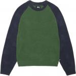 Colorblocked Raglan Knit Crew Stussy, красный - фото 4