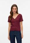 Блуза VMMIKKA Vero Moda, темно-красный - фото