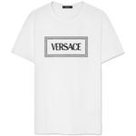 Футболка с принтом логотипа VERSACE, белый - фото