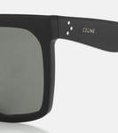 Солнцезащитные очки квадратной формы из ацетата Celine, черный - фото 4