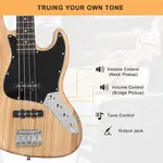 Электрогитара бас Burlywood Glarry GJazz - фото 3